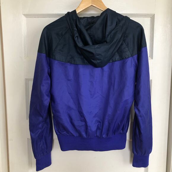 VTG 90s Nike The Windrunner Windbreaker Hooded Running Jacket Womens Medium - Picture 7 of 15
